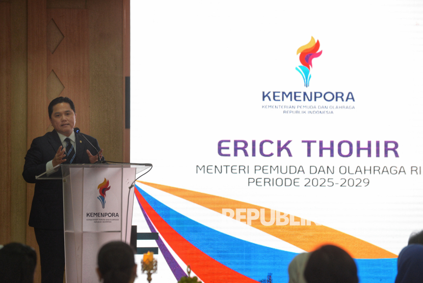 Sambutan Perdana Erick Thohir sebagai Menpora, Tegaskan Kolaborasi dan Roadmap Olahraga Nasional