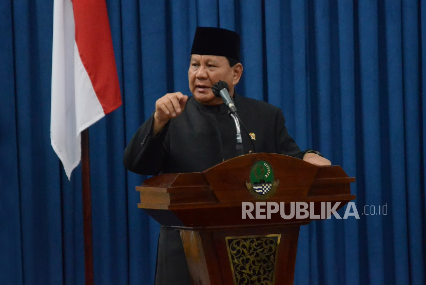 Ketua Umum DPP Partai Gerindra sekaligus Menhan, Prabowo Subianto.