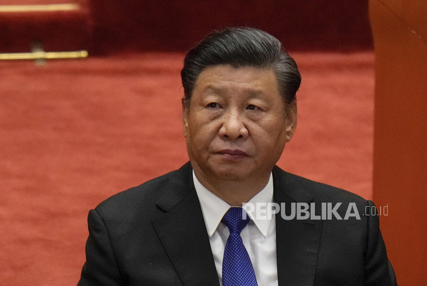  Presiden China Xi Jinping. Xi Jinping Dukung Target Vaksinasi 70 Persen Populasi Dunia pada 2022