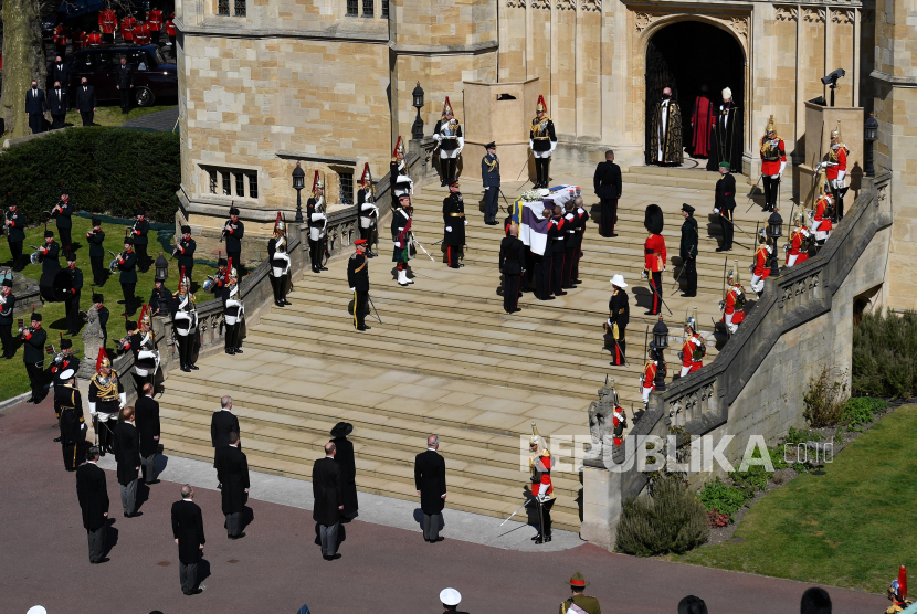 Prosesi pemakaman Pangeran Philip.