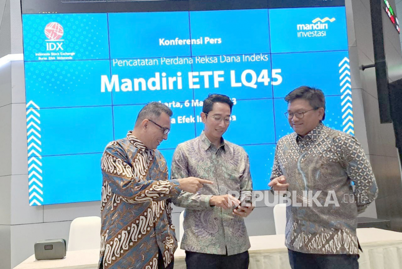 Mandiri Investasi resmi meluncurkan Reksa Dana ETF LQ45 di Bursa Efek Indonesia, Senin (6/3/2023).