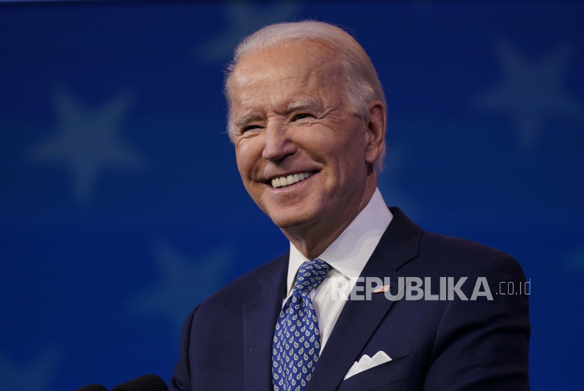 Presiden terpilih Joe Biden berbicara di The Queen Theatre di Wilmington, Del., Selasa, 22 Des 2020.