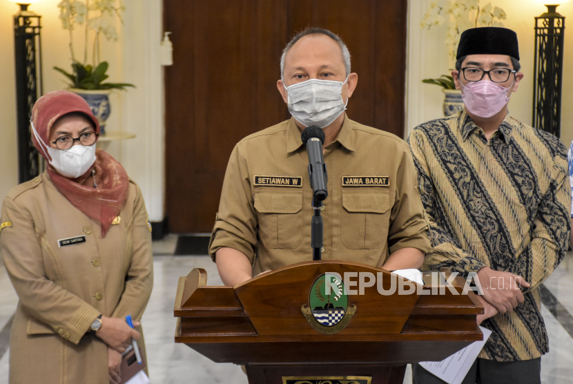 Sekretaris Daerah (Sekda) Provinsi Jawa Barat Setiawan Wangsaatmadja di Gedung Sate, Kota Bandung, Provinsi Jabar, Senin (30/5/2022).