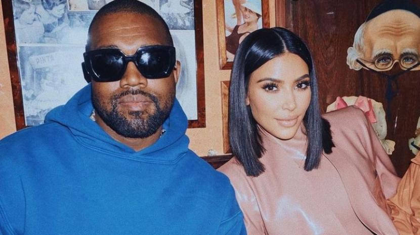Kim Kardashian dan Kanye West.