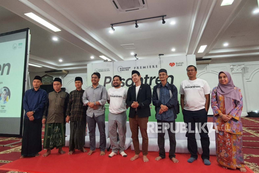 Jumpa pers film Pesantren tayang di Bioskop Online di Masjid Agung Sunda Kelapa, Jakarta Pusat, Kamis (25/5/2023). 