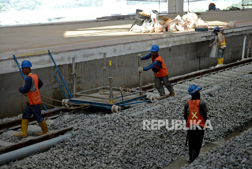 (ILUSTRASI) Lokasi proyek kereta cepat Jakarta-Bandung.
