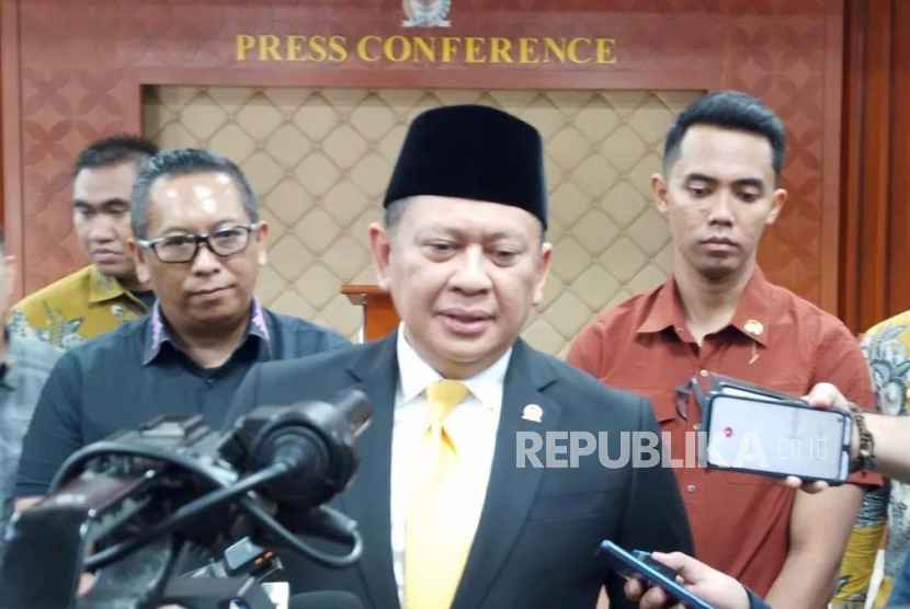 Ketua MPR yang juga Wakil Ketua Umum Partai Golkar, Bambang Soesatyo (Bamsoet). Ketua MPR Bambang Soesatyo sebut penguatan parpol diperlukan untuk menjaga demokrasi.