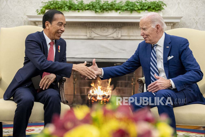 Pertemuan Presiden RI Joko Widodo dan Presiden AS Joe Biden.