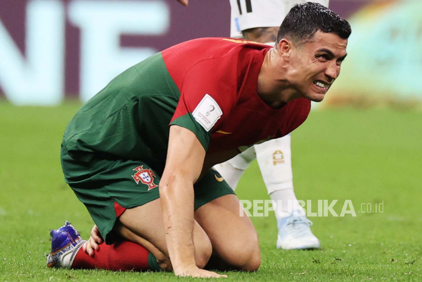 Cristiano Ronaldo saat membela Portugal 