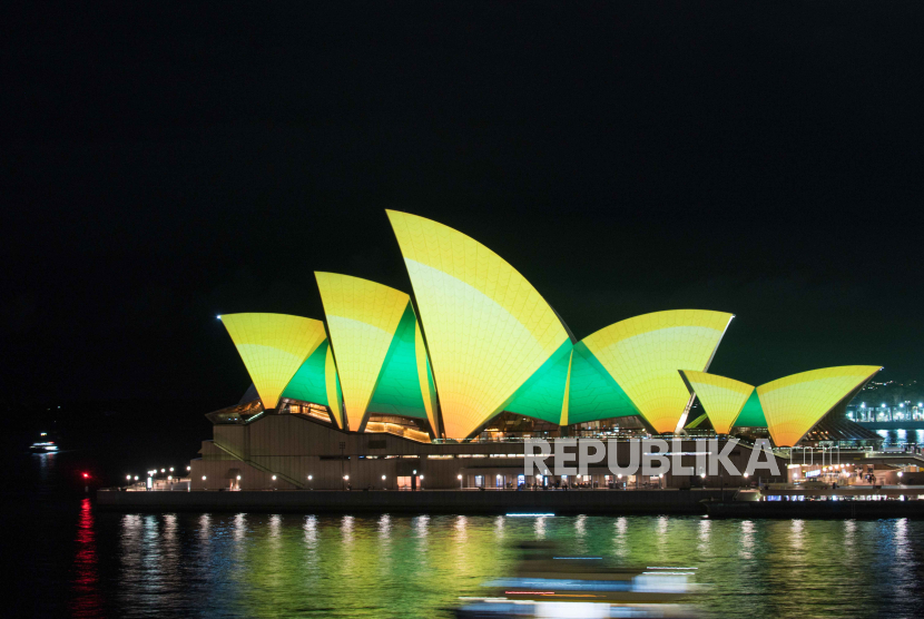 Sydney Opera House memperingati ulang tahun yang ke-50 pada Jumat (20/10/2023). 