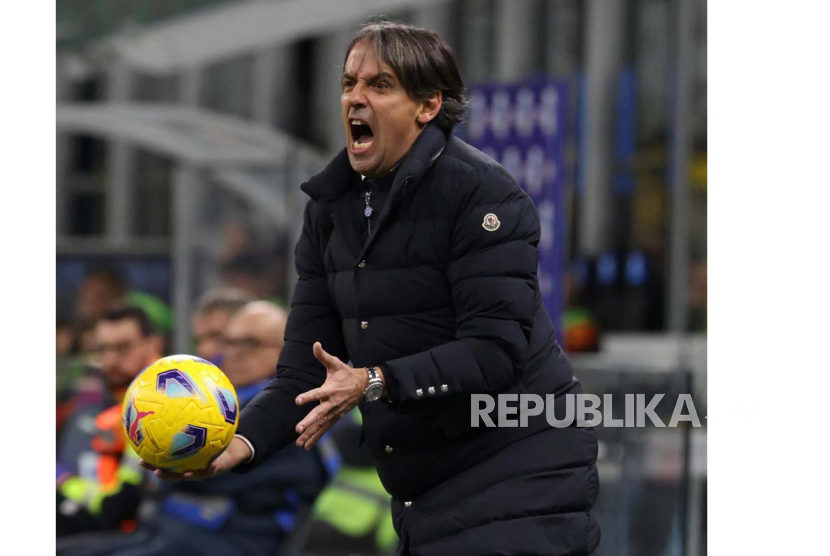 Coach Inter Milan Simone Inzaghi. 