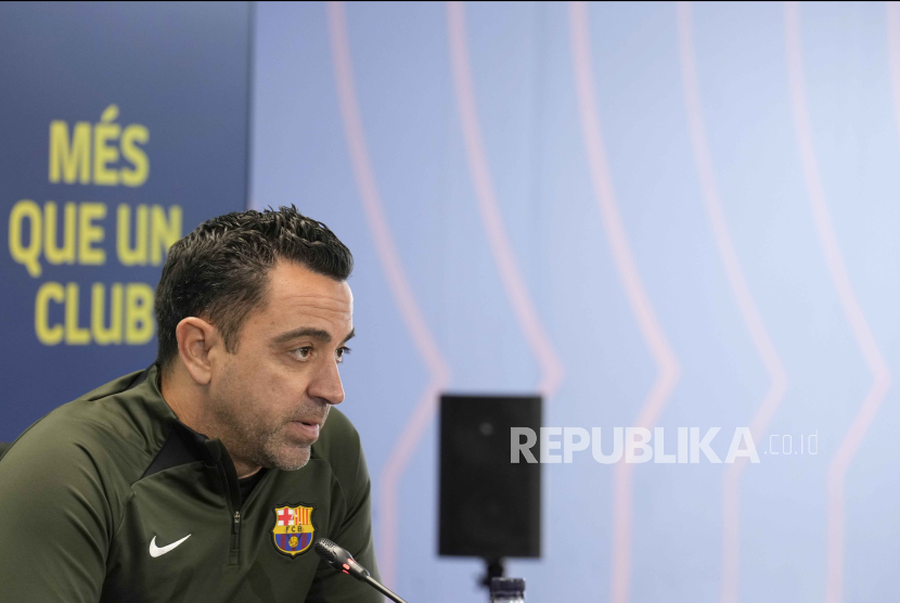 Manajer FC Barcelona Xavi Hernandez.