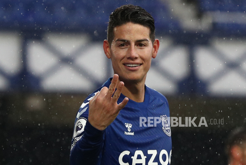 Gelandang serang Everton James Rodriguez.