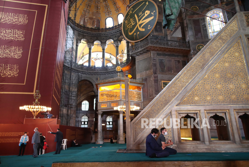 Masjid Hagia Sophia Istanbul, Turki (ilustrasi).  Aksi vandalisme terjadi di Hagia Sophia setelah Turki ubah statusnya jadi masjid   