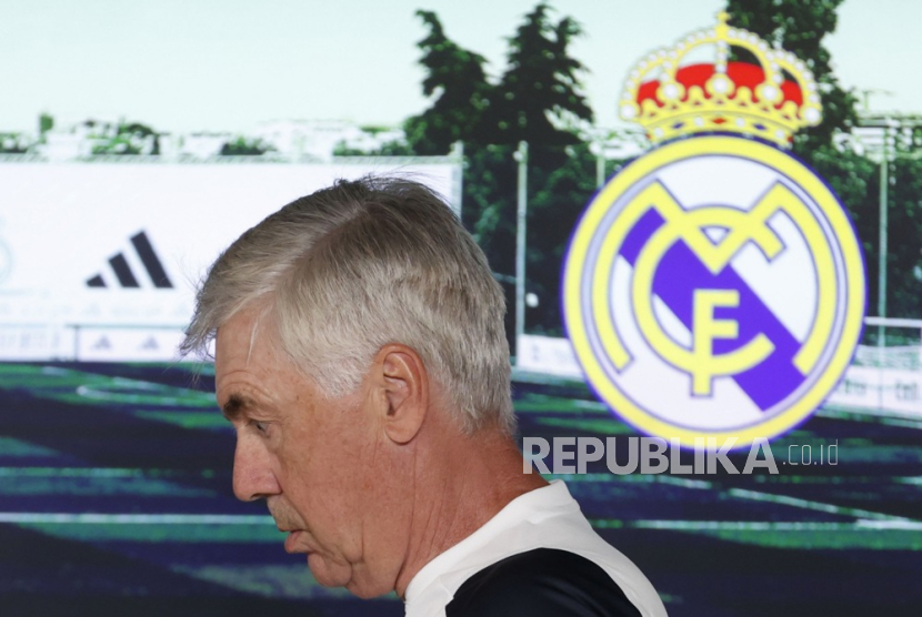 Pelatih Real Madrid, Carlo Ancelotti.