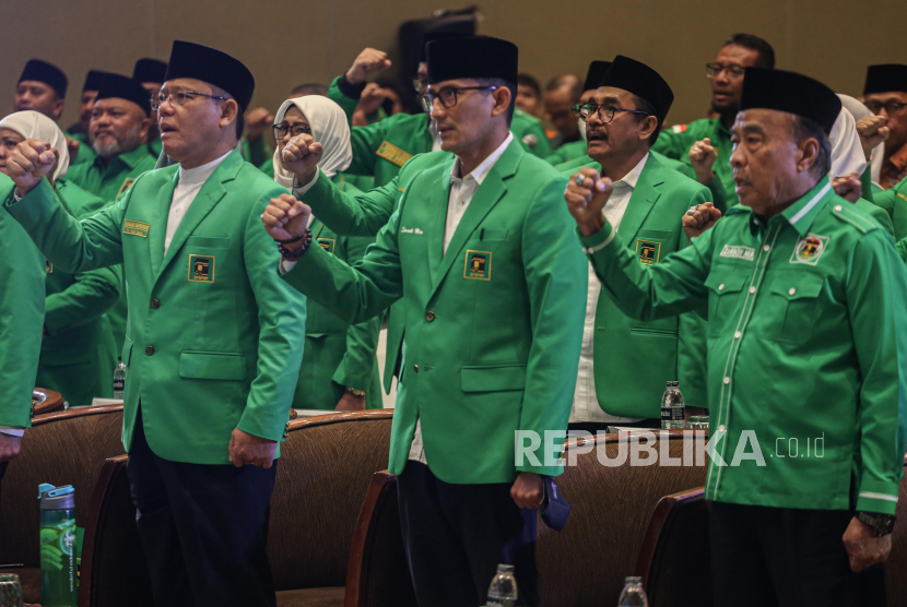 Rapimnas VI PPP di Jakarta. Pengamat politik sebut PPP memperlihatkan ketergantungan kepada Presiden Jokowi.