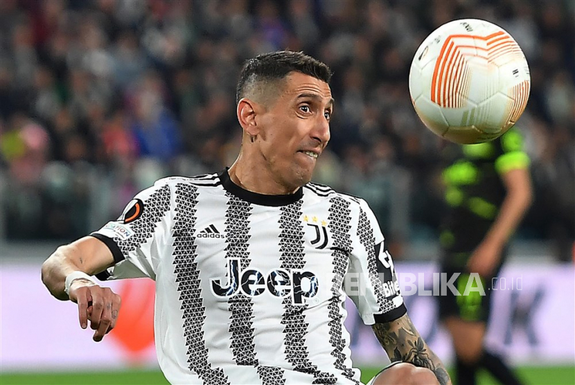 Gelandang Juventus Angel Di Maria.