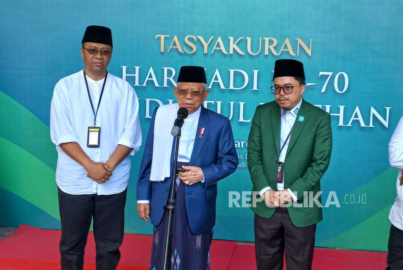Wakil Presiden (Wapres), Ma'ruf Amin di Kabupaten Lombok Timur, Provinsi Nusa Tenggara Barat, Jumat (17/3/2023).