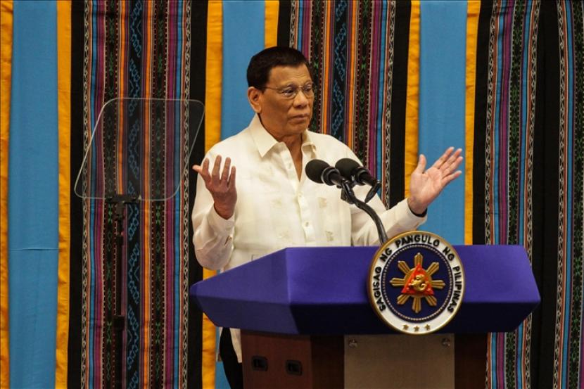 Presiden Filipina Rodrigo Duterte akan mencalonkan diri sebagai wakil presiden dari partai PDP-Laban pada pemilu 2022.
