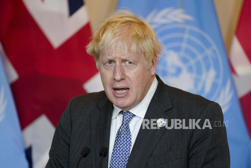 Perdana Menteri Inggris Boris Johnson. Inggris dan Selandia Baru telah mencapai kesepakatan prinsip tentang perjanjian perdagangan bebas.