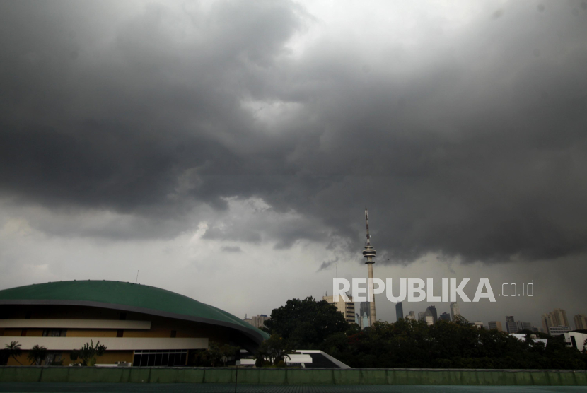 Cuaca di Jakarta (ilustrasi). Sebagian wilayah DKI Jakarta diperkirakan akan mengalami hujan ringan pada hari ini.