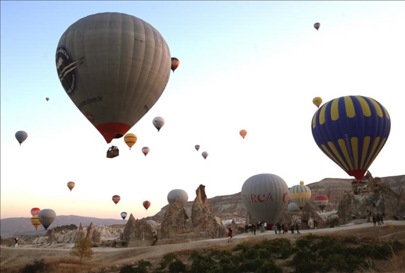 Cappadocia, destinasi pariwisata yang indah di Turki, menampung hampir 200.000 pengunjung pada kuartal pertama 2021