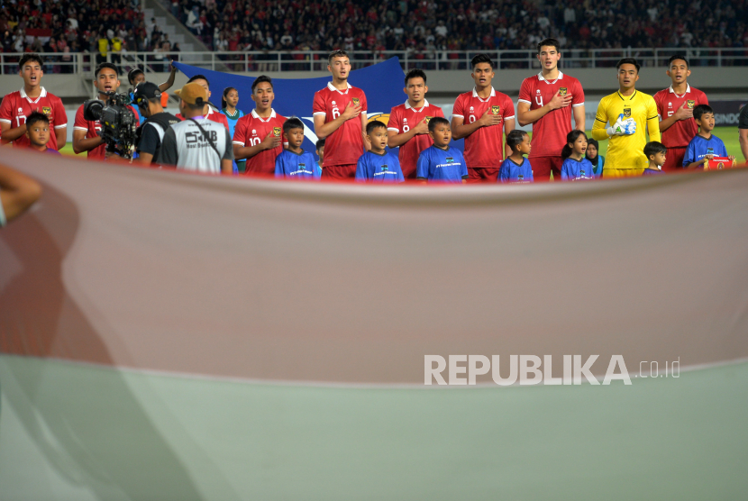 Para pemain Timnas Sepak Bola Indonesia U-23.
