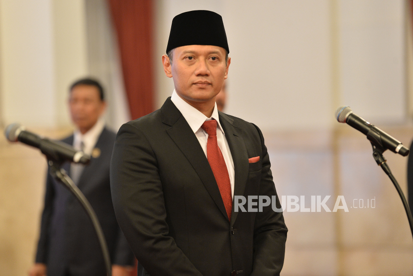 Menteri ATR/BPN Agus Harimurti Yudhoyono (AHY). AHY mengakui Prabowo meminta Demokrat untuk berperan dalam pemerintahan.