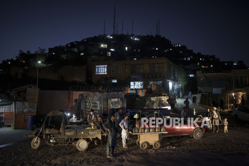 Malam hari di Kabul, Afghanistan
