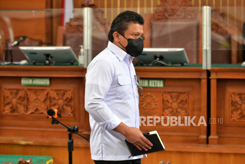 Ferdy Sambo di Pengadilan Negeri Jakarta Selatan, Rabu (14/12/2022).
