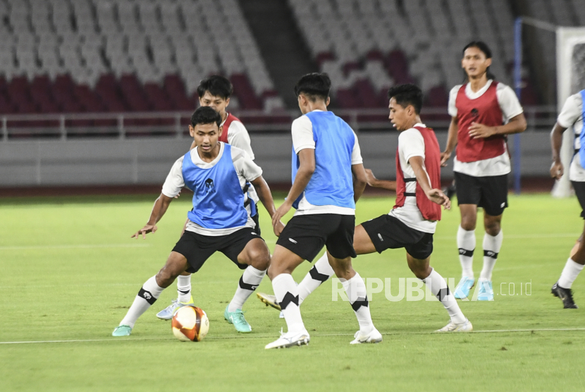 Para pemain timnas Indonesia U-22,
