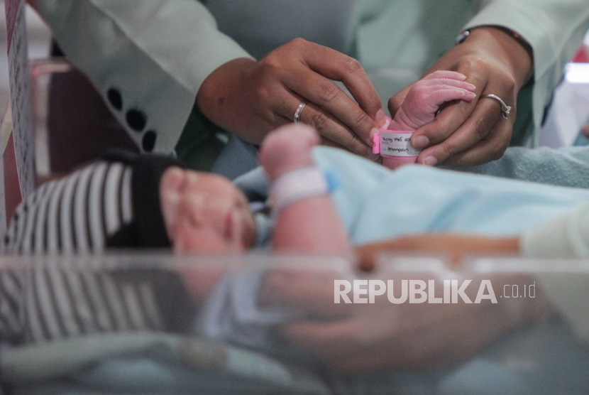 Bayi yang baru lahir.