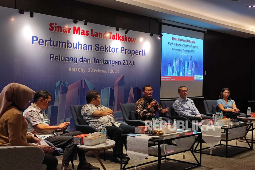 Sinar Mas Land Talkshow, bertajuk “Pertumbuhan Sektor Properti; Peluang dan Tantangan di 2023”, di Marketing Office BSD City, Tangerang, Banten,  Selasa (22/2/2023). 