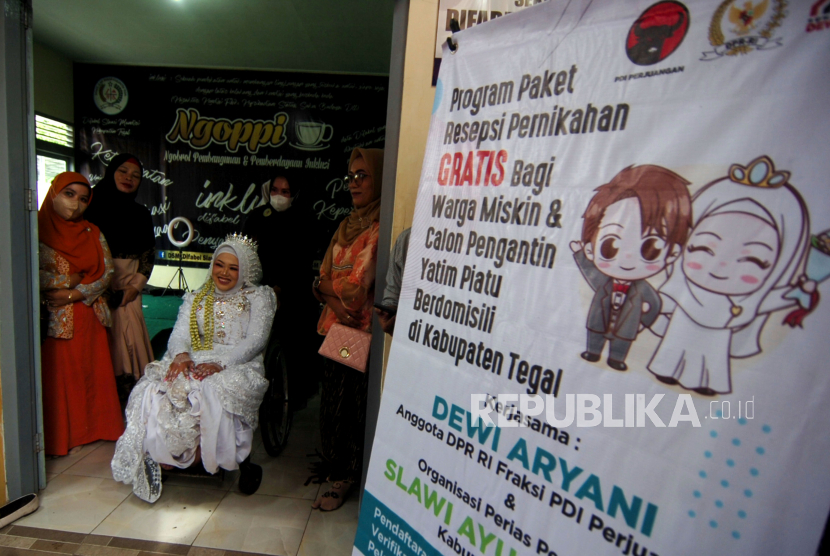 Pernikahan penyandang disabilitas (Ilustrasi).