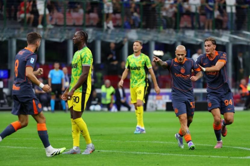 Inter Milan raih kemenangan 2-1 atas Sassuolo di Giuseppe Meazza.