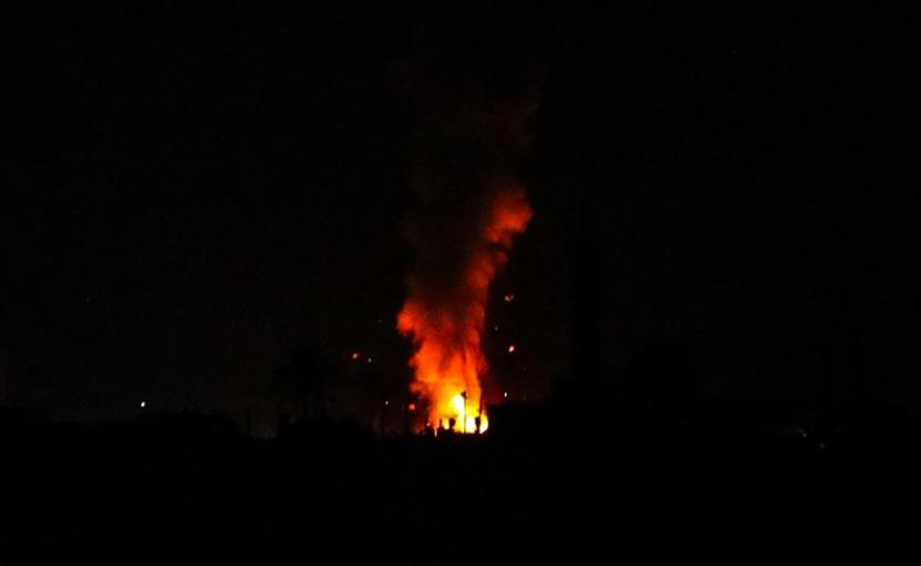 Serangan udara Israel menghantam Gaza pada Ahad pagi (29/8).