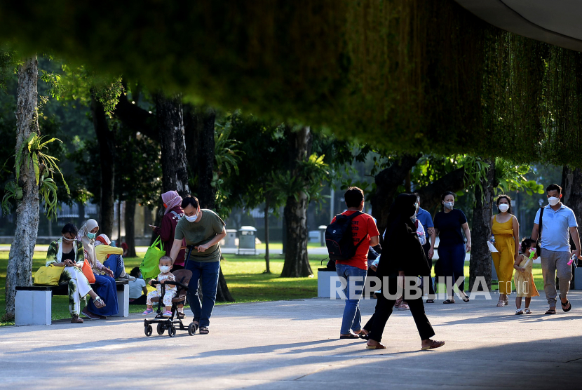 Kawasan Lapangan Banteng Mulai Ramai Pengunjung Republika Online