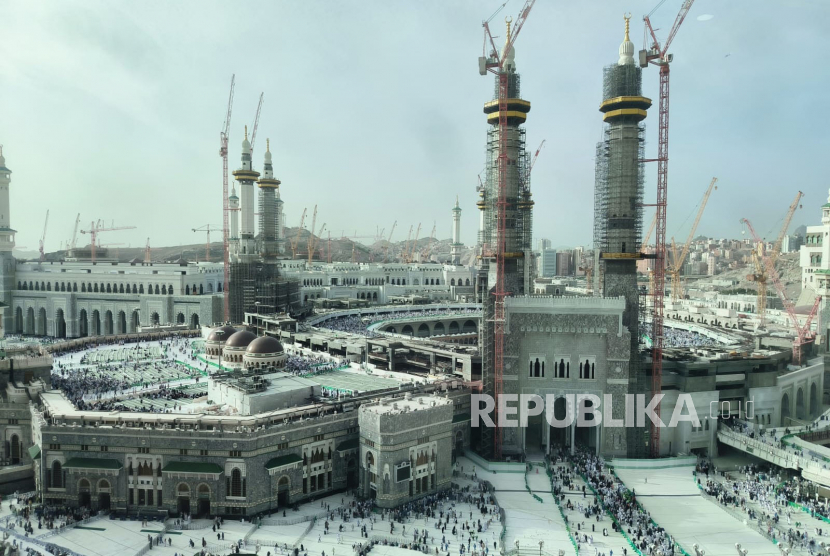 Masjidil Haram menjelang puncak ibadah haji tahun 1444 Hijriyah, Kamis (22/6/2023).