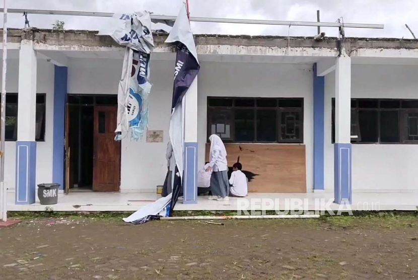 Suasana di SMK Muhammadiyah Banyuresmi, Kabupaten Garut.