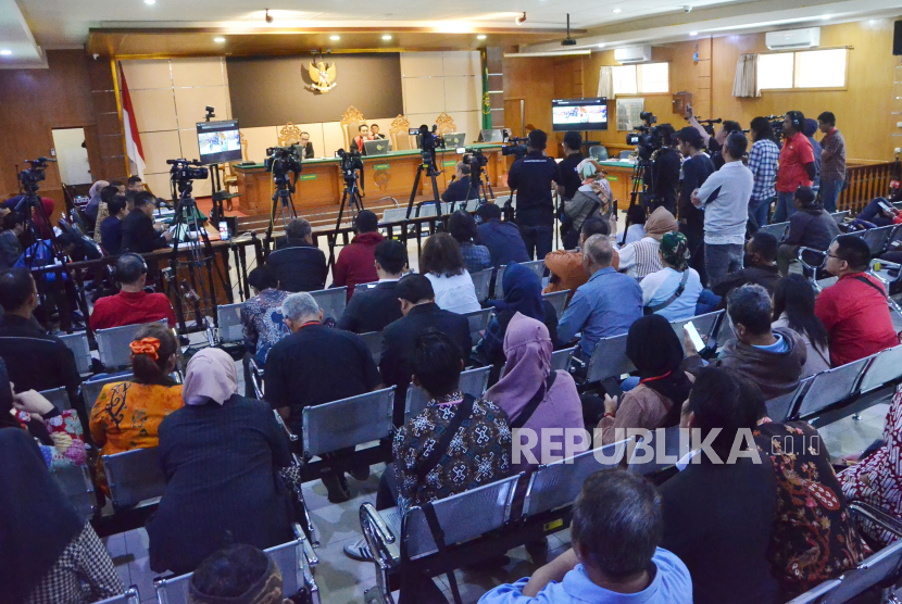 Suasana sidang praperadilan Pegi Setiawan kembali digelar di Pengadilan Negeri (PN) Bandung, Jalan LRE Martadinata, Kota Bandung, Jawa Barat, Rabu (3/7/2024). 