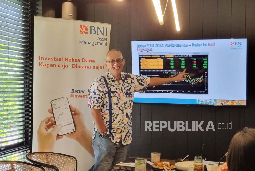 BNI Asset Management menjelaskan soal tren investasi saat ini kepada media massa di Jakarta, Selasa (20/2/2024).