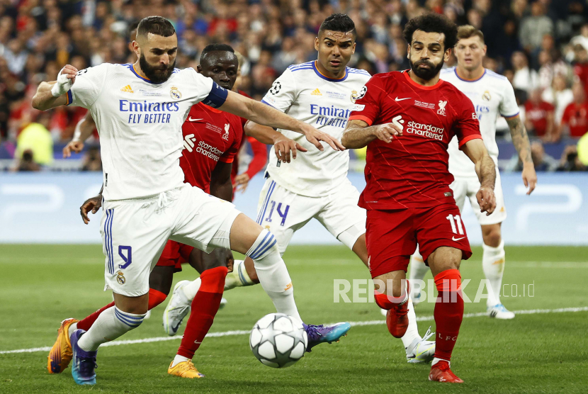 Duel Liverpool kontra Real Madrid pada final Liga Champions musim lalu.