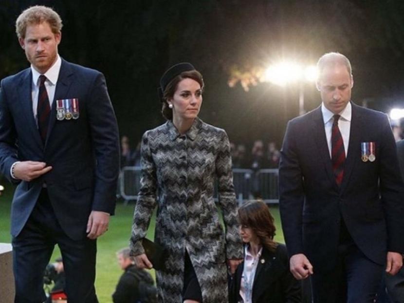 Pangeran Harry, Kate Middleton dan Pangeran William 