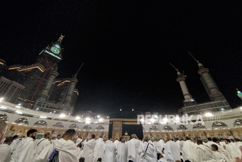 Suasana di Kawasan Masjidil Haram, Makkah, Arab Saudi, Sabtu (29/4/2023).
