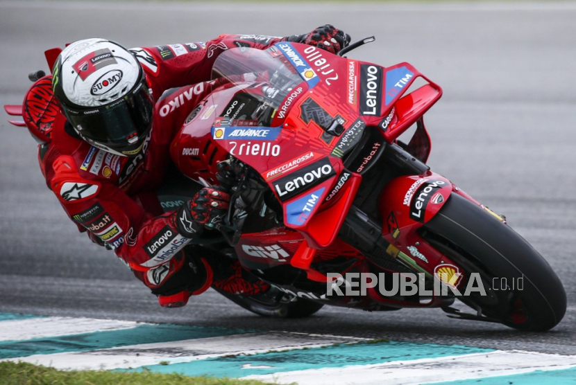 Italian MotoGP rider Francesco Bagnaia of Ducati Lenovo Team. 