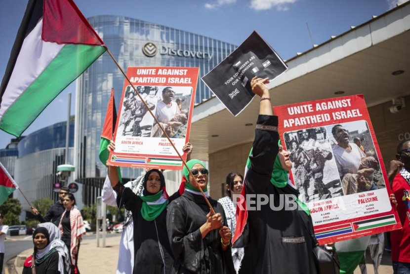 Demonstran Afrika Selatan dukung Palestina