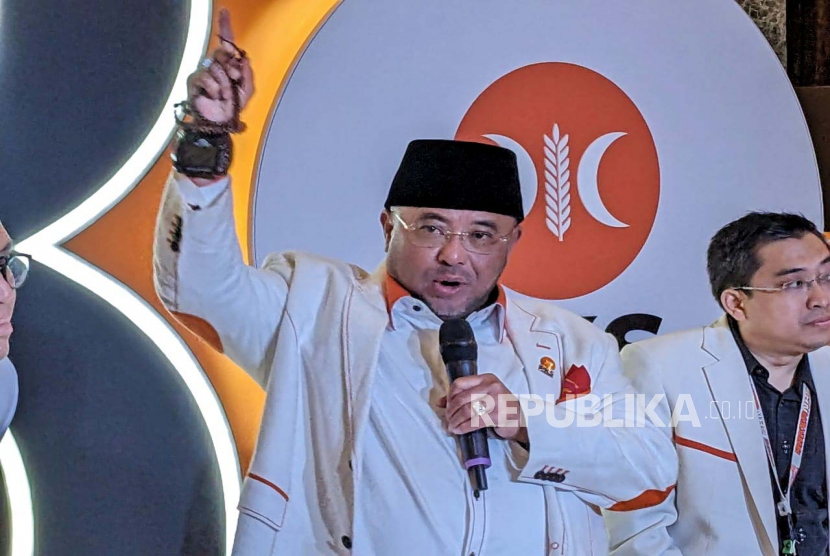 Sekretaris Jenderal DPP Partai Keadilan Sejahtera (PKS), Habib Aboe Bakar Alhabsyi di Hotel Sultan, Jakarta, Jumat (24/2).
