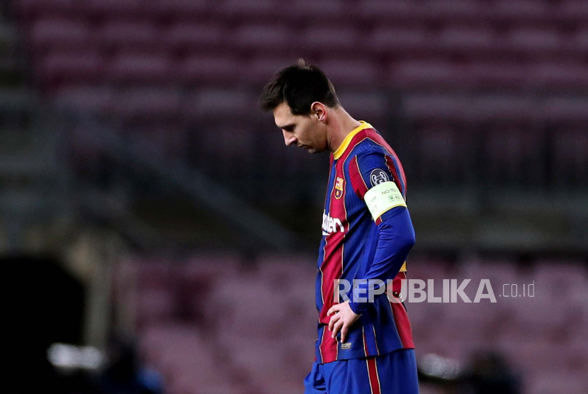 Penyerang Barcelona Lionel Messi