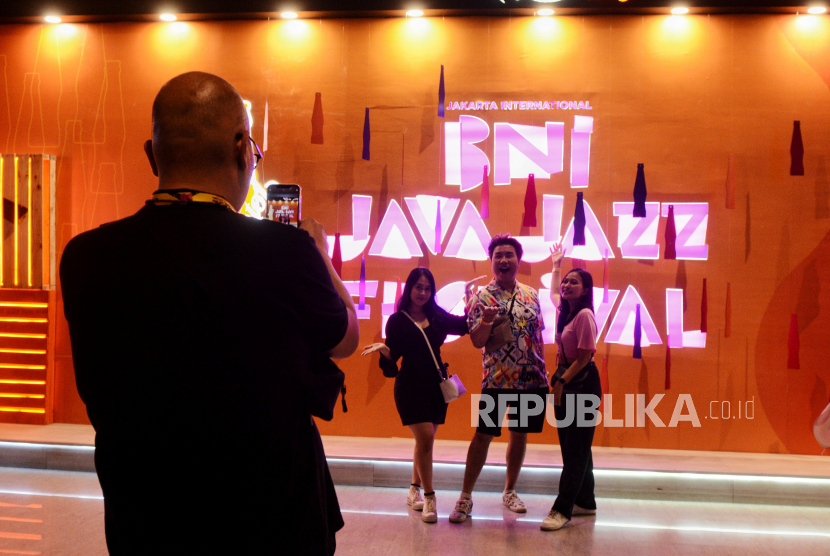 Suasana BNI Java Jazz Festival 2023 di JiExpo Kemayoran, Jakarta, Ahad (4/6/2023). 