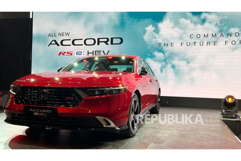 PT Honda Prospect Motor merilis sedan premium terbaru, All New Honda Accord RS e:HEV di Jakarta, Kamis (7/12/2023). 